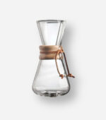 Passador de Café Chemex com Alça Madeira 3 Xicaras