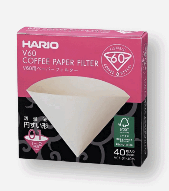 Filtro Natural para Hario V60 01 - 40 - Imagem 1