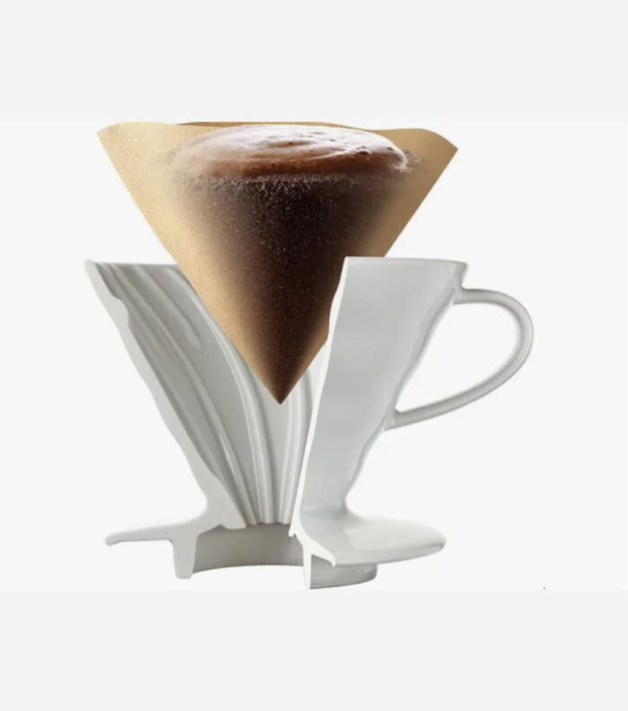 Suporte para Filtro de Café Hario V60-02 Acril Branco - Imagem 2