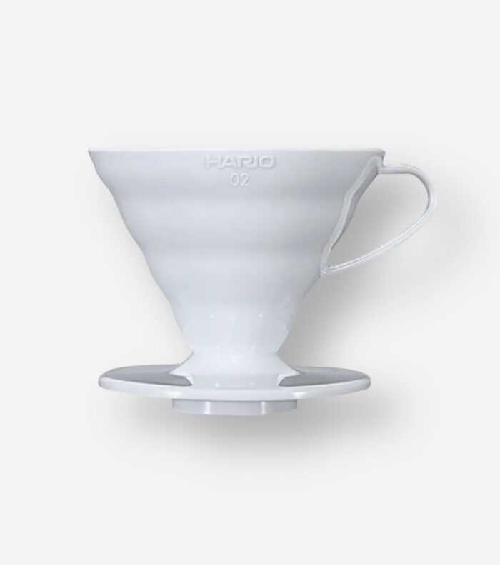 Suporte para Filtro de Café Hario V60-02 Acril Branco - Imagem 1